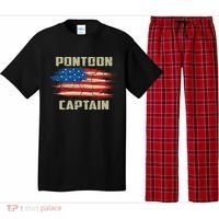 Pontoon Captain American Flag Pontooning Pontoon Boating Pajama Set thumb 0