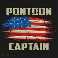 Pontoon Captain American Flag Pontooning Pontoon Boating Women's Tank Top thumb 5