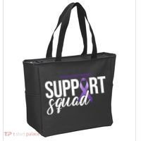 Pancreatic Cancer Awareness Support Squad Tote Bag thumb 2