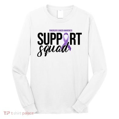 Pancreatic Cancer Awareness Support Squad Long Sleeve Shirt