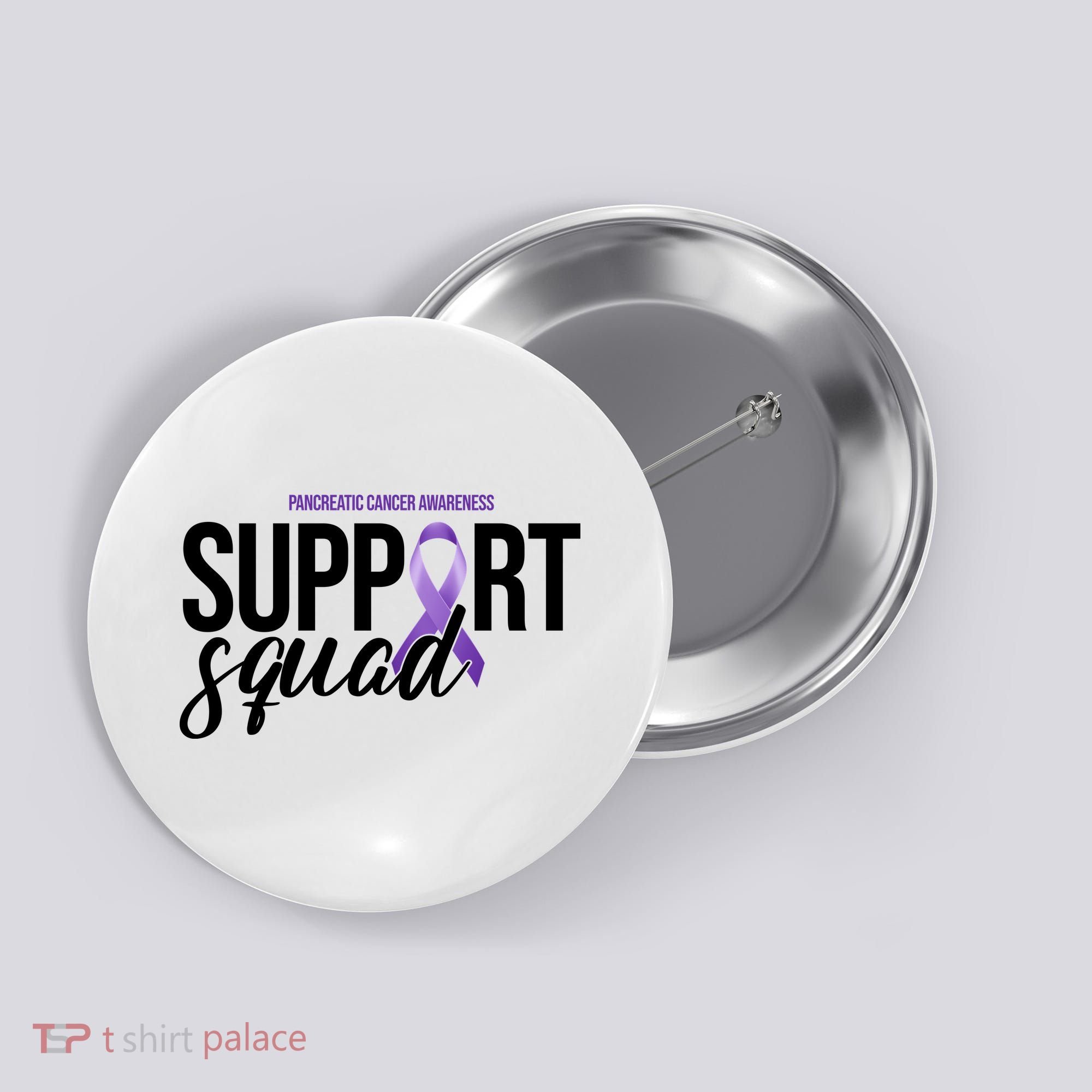 Pancreatic Cancer Awareness Support Squad Button