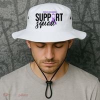 Pancreatic Cancer Awareness Support Squad Bucket Hat thumb 2