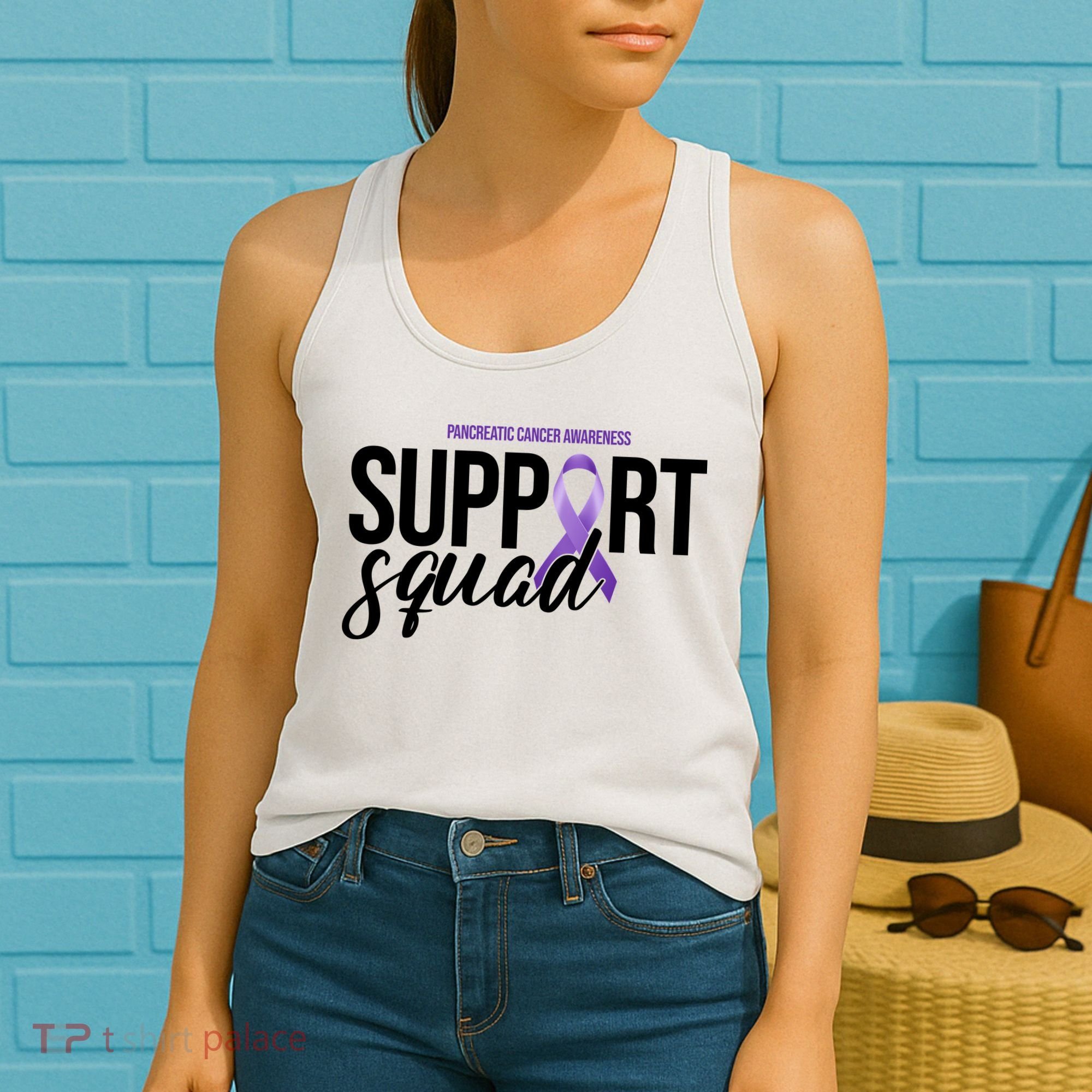 Pancreatic Cancer Awareness Support Squad Women's Tank Top