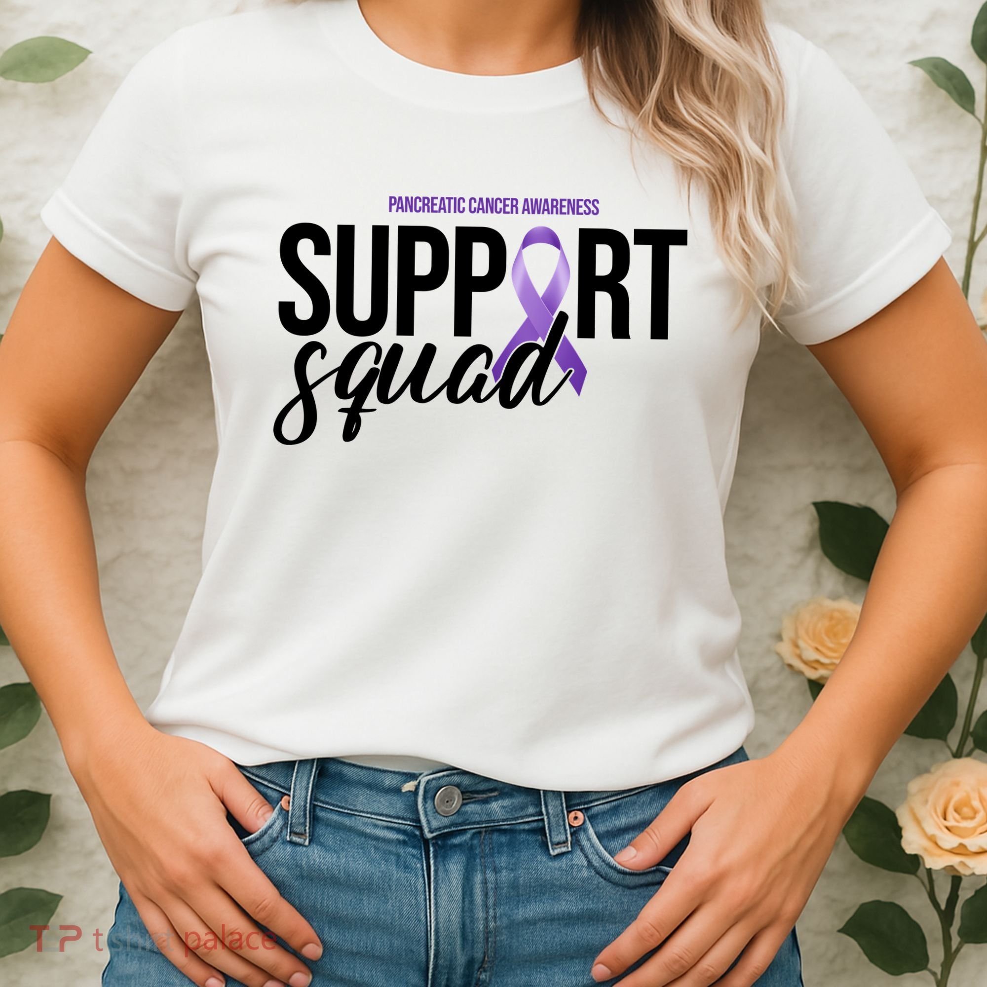 Pancreatic Cancer Awareness Support Squad Women's T-Shirt