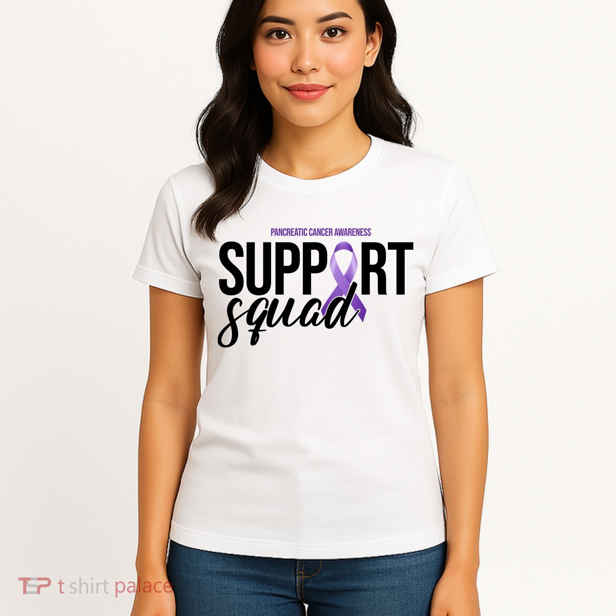 Pancreatic Cancer Awareness Support Squad Women's T-Shirt