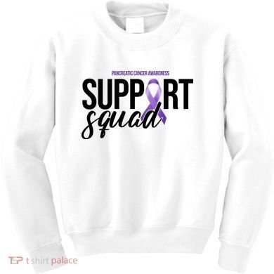 Pancreatic Cancer Awareness Support Squad Kids Sweatshirt