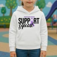 Pancreatic Cancer Awareness Support Squad Kids Hoodie thumb 3