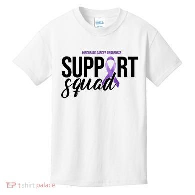 Pancreatic Cancer Awareness Support Squad Kids T-Shirt