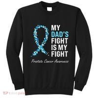 Prostate Cancer Awareness Light Blue Ribbon Dad Survivor Sweatshirt thumb 0