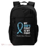 Prostate Cancer Awareness Light Blue Ribbon Dad Survivor Backpack thumb 0