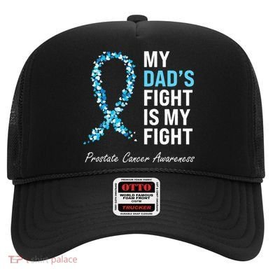 Prostate Cancer Awareness Light Blue Ribbon Dad Survivor Hat