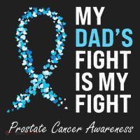 Prostate Cancer Awareness Light Blue Ribbon Dad Survivor Hat thumb 2