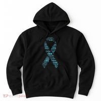 Prostate Cancer Awareness Light Blue Ribbon Survivor Hoodie thumb 0