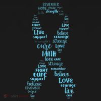 Prostate Cancer Awareness Light Blue Ribbon Survivor Hoodie thumb 7