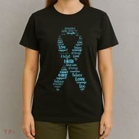 Prostate Cancer Awareness Light Blue Ribbon Survivor T-Shirt thumb 4
