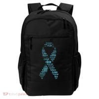 Prostate Cancer Awareness Light Blue Ribbon Survivor Backpack thumb 0