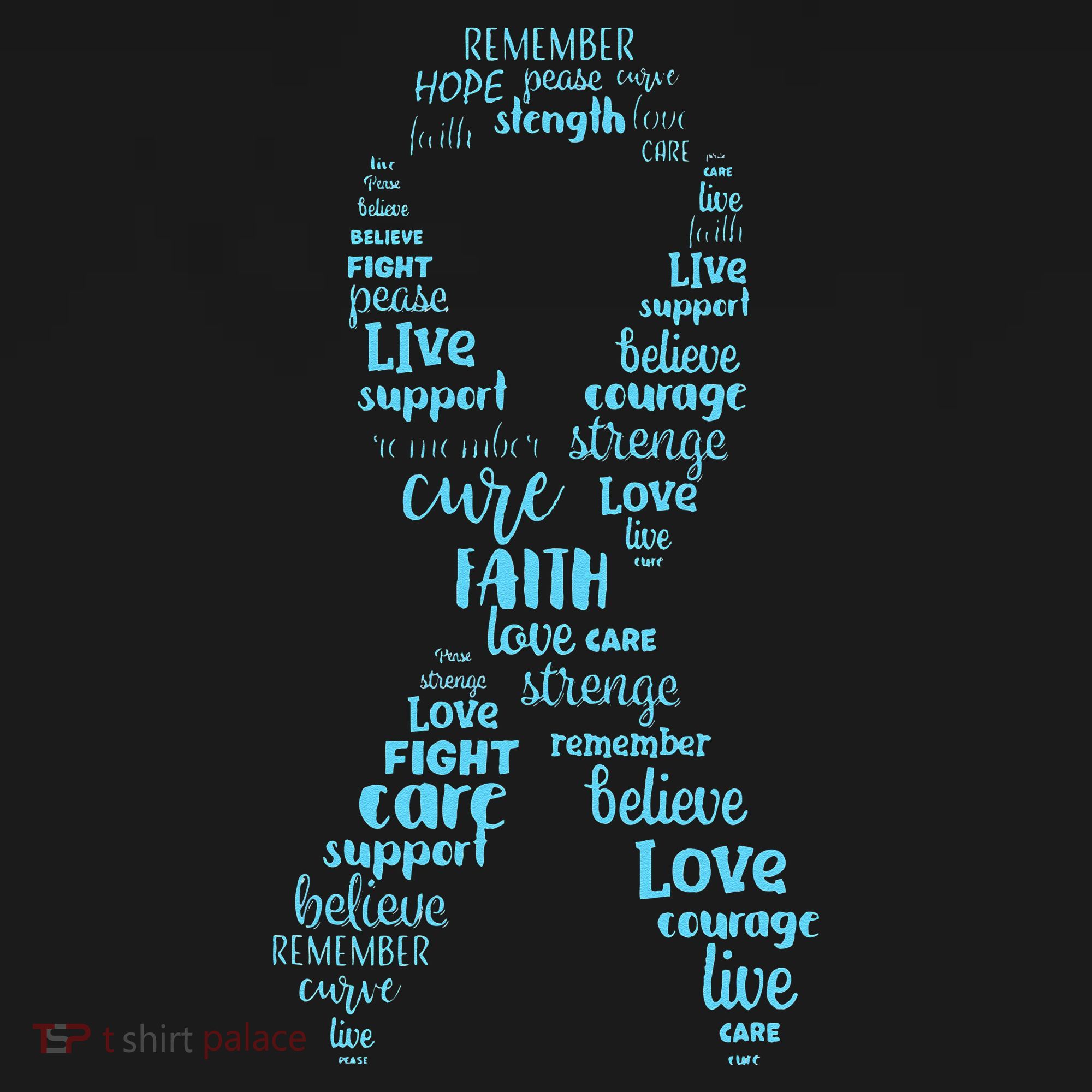 Prostate Cancer Awareness Light Blue Ribbon Survivor Coaster