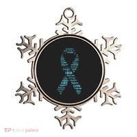 Prostate Cancer Awareness Light Blue Ribbon Survivor Ornament thumb 0