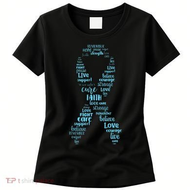 Prostate Cancer Awareness Light Blue Ribbon Survivor Women's T-Shirt