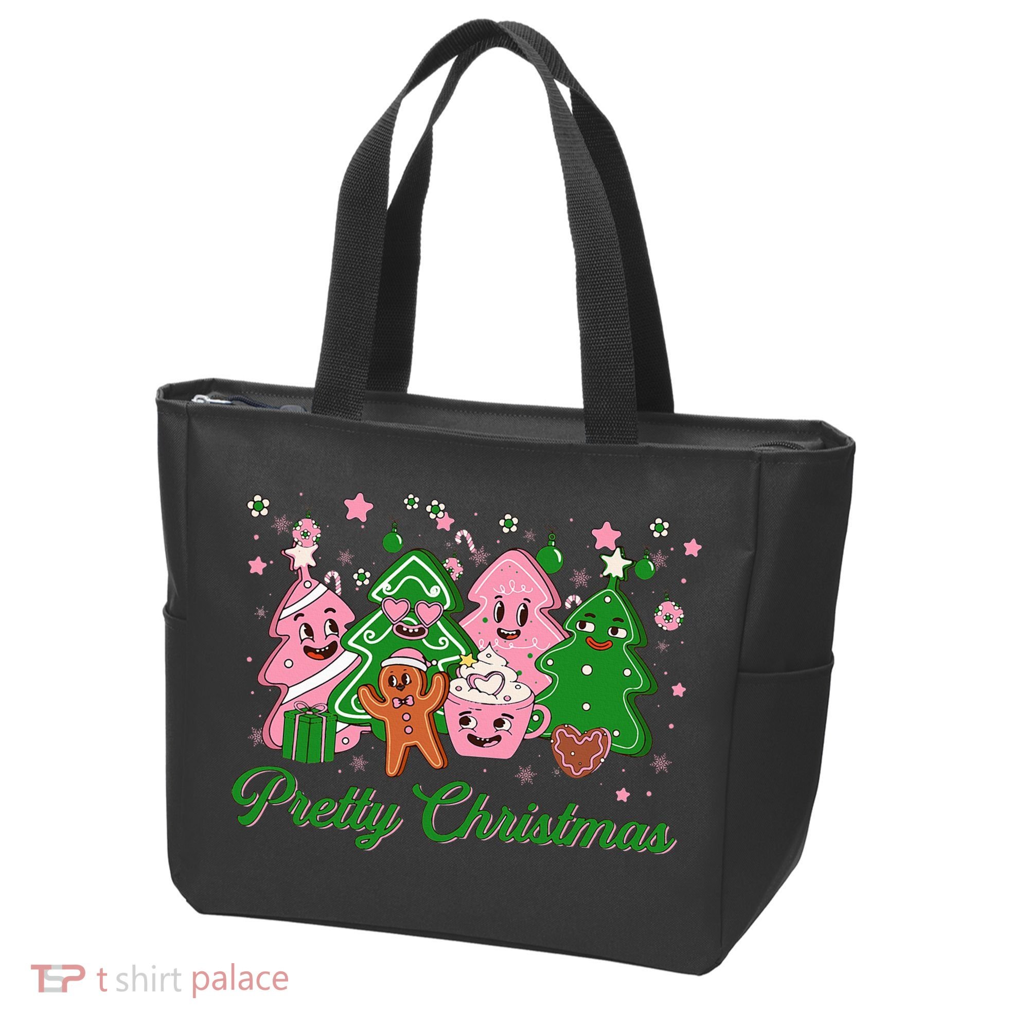 Pretty Christmas AKA Christmas Squad Pink Xmas Black Wo  Tote Bag
