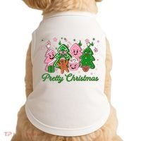 Pretty Christmas AKA Christmas Squad Pink Xmas Black Wo  Doggie Tank thumb 0