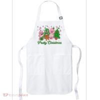 Pretty Christmas AKA Christmas Squad Pink Xmas Black Wo  Apron thumb 0