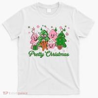 Pretty Christmas AKA Christmas Squad Pink Xmas Black Wo  T-Shirt thumb 0