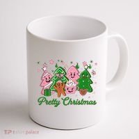 Pretty Christmas AKA Christmas Squad Pink Xmas Black Wo  Coffee Mug thumb 1