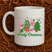 Pretty Christmas AKA Christmas Squad Pink Xmas Black Wo  Coffee Mug thumb 2