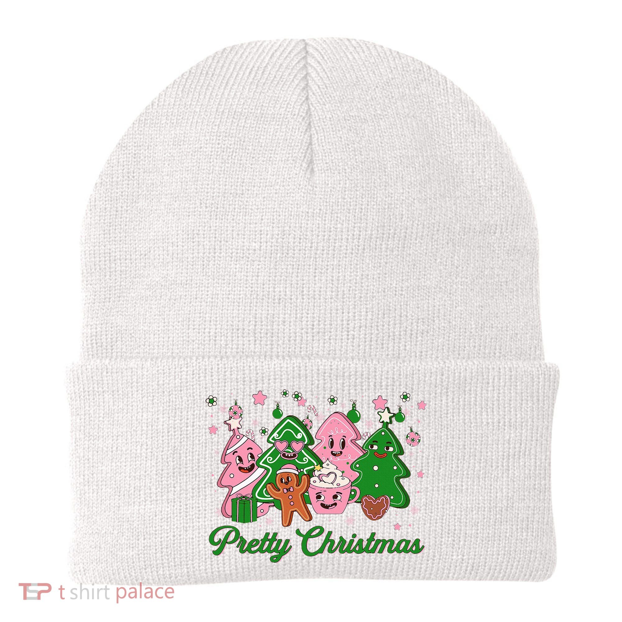 Pretty Christmas AKA Christmas Squad Pink Xmas Black Wo  Beanie