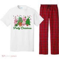 Pretty Christmas AKA Christmas Squad Pink Xmas Black Wo  Pajama Set thumb 0