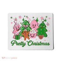 Pretty Christmas AKA Christmas Squad Pink Xmas Black Wo  Mousepad thumb 0