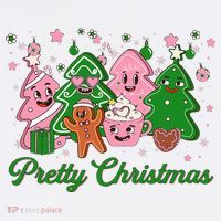 Pretty Christmas AKA Christmas Squad Pink Xmas Black Wo  Baby Bodysuit thumb 2
