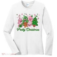 Pretty Christmas AKA Christmas Squad Pink Xmas Black Wo  Women's Long Sleeve Shirt thumb 0