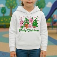 Pretty Christmas AKA Christmas Squad Pink Xmas Black Wo  Kids Hoodie thumb 3