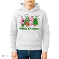 Pretty Christmas AKA Christmas Squad Pink Xmas Black Wo  Kids Hoodie thumb 4