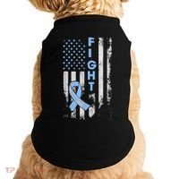 Prostate Cancer Awareness Fight American Flag Gifts Doggie Tank thumb 0