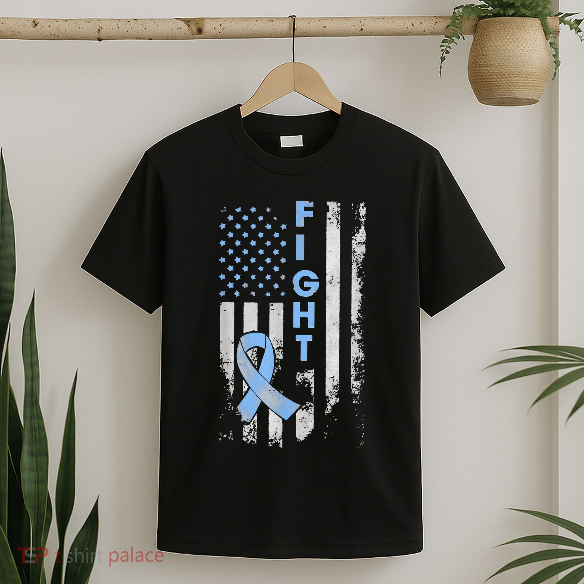 Prostate Cancer Awareness Fight American Flag Gifts T-Shirt