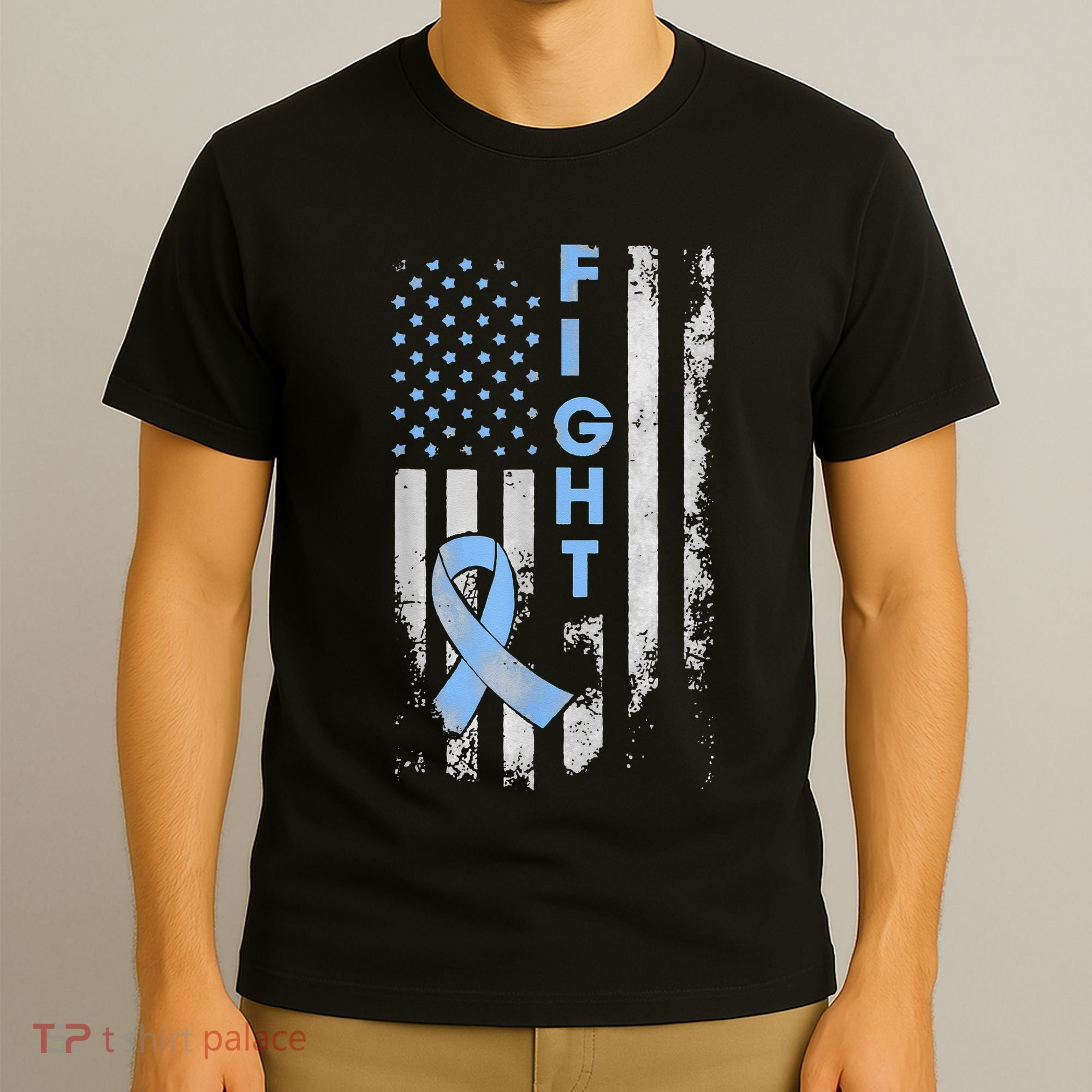 Prostate Cancer Awareness Fight American Flag Gifts T-Shirt