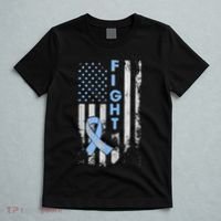 Prostate Cancer Awareness Fight American Flag Gifts T-Shirt thumb 5