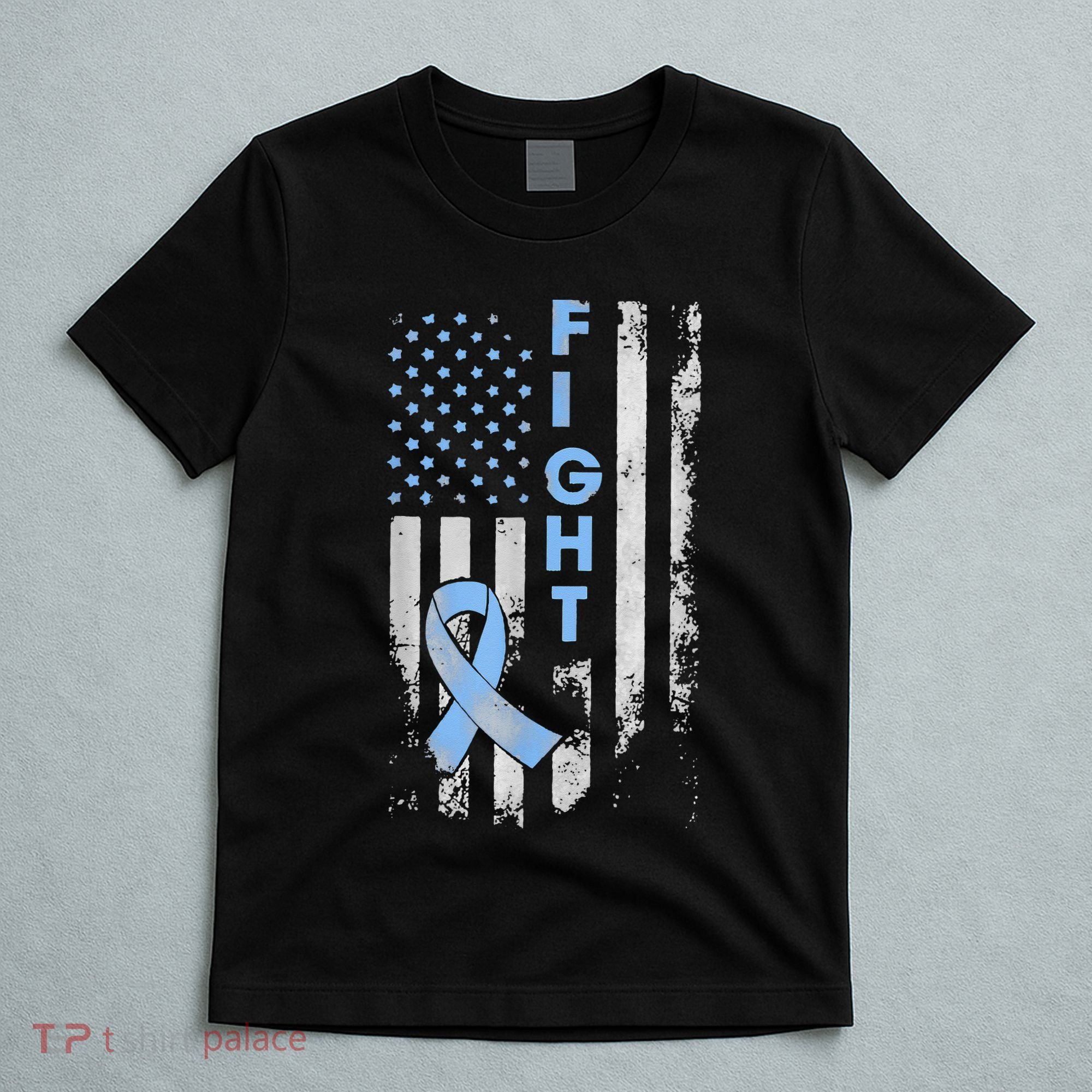 Prostate Cancer Awareness Fight American Flag Gifts T-Shirt