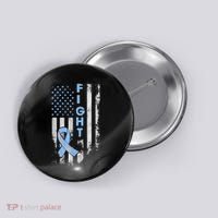 Prostate Cancer Awareness Fight American Flag Gifts Button thumb 0