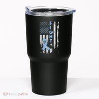 Prostate Cancer Awareness Fight American Flag Gifts Tumbler thumb 0