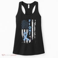 Prostate Cancer Awareness Fight American Flag Gifts Women's Tank Top thumb 0