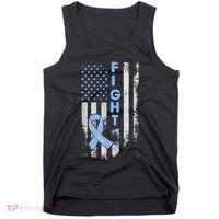 Prostate Cancer Awareness Fight American Flag Gifts Tank Top thumb 0