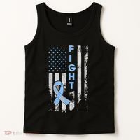 Prostate Cancer Awareness Fight American Flag Gifts Tank Top thumb 2