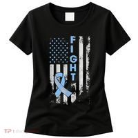 Prostate Cancer Awareness Fight American Flag Gifts Women's T-Shirt thumb 0