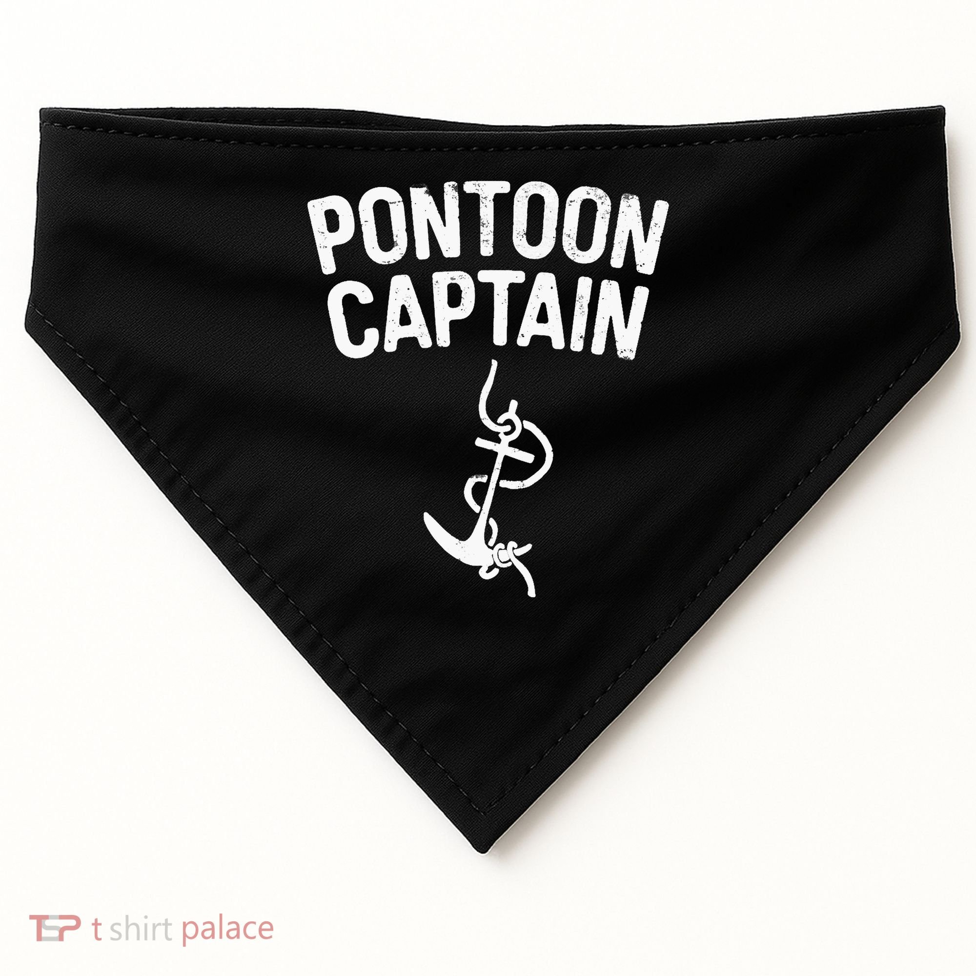 Pontoon Captain Anchor Captain Skipper USA-Made Doggie Bandana