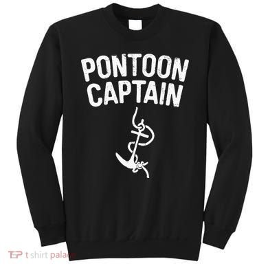 Pontoon Captain Anchor Captain Skipper Sweatshirt