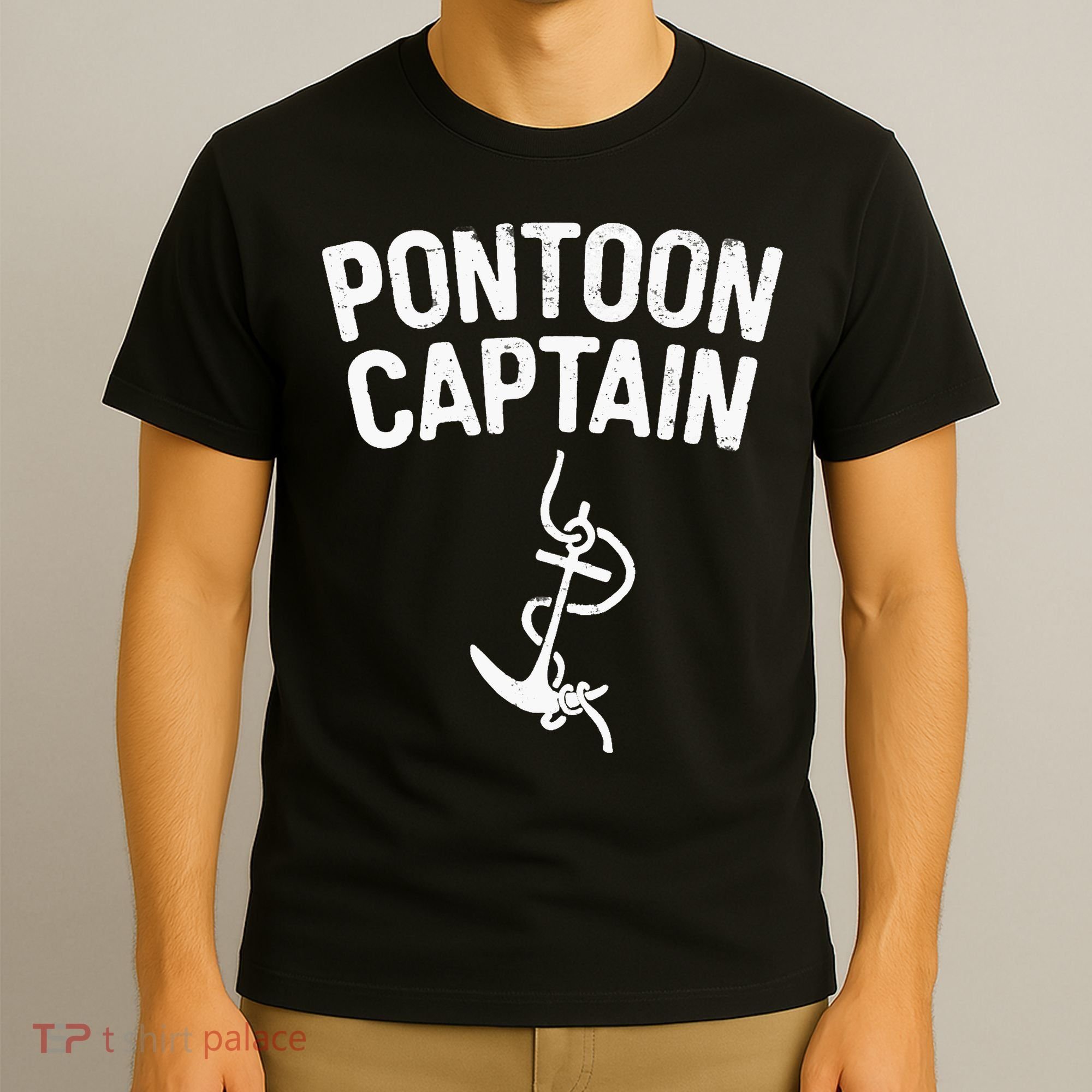 Pontoon Captain Anchor Captain Skipper T-Shirt